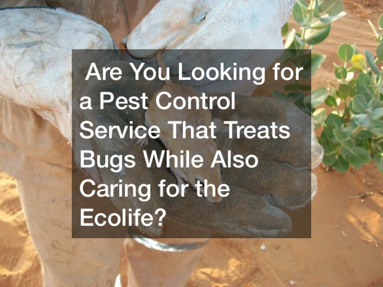 ARE YOU LOOKING FOR A PEST CONTROL SERVICE THAT TREATS BUGS WHILE ALSO CARING FOR THE ECOLIFE?