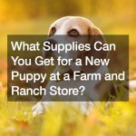 What Supplies Can You Get for a New Puppy at a Farm and Ranch Store?