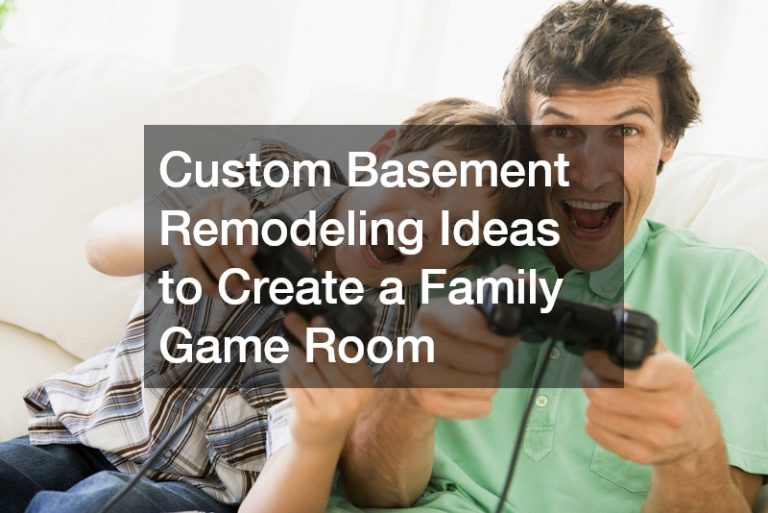 Custom Basement Remodeling Ideas to Create a Family Game Room