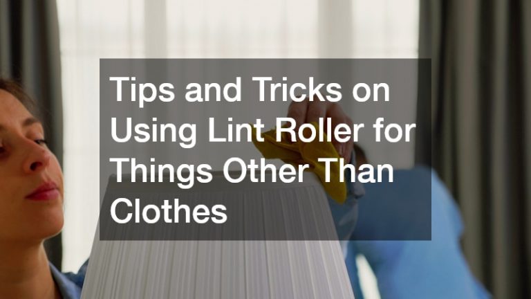 Tips and Tricks on Using Lint Roller for Things Other Than Clothes