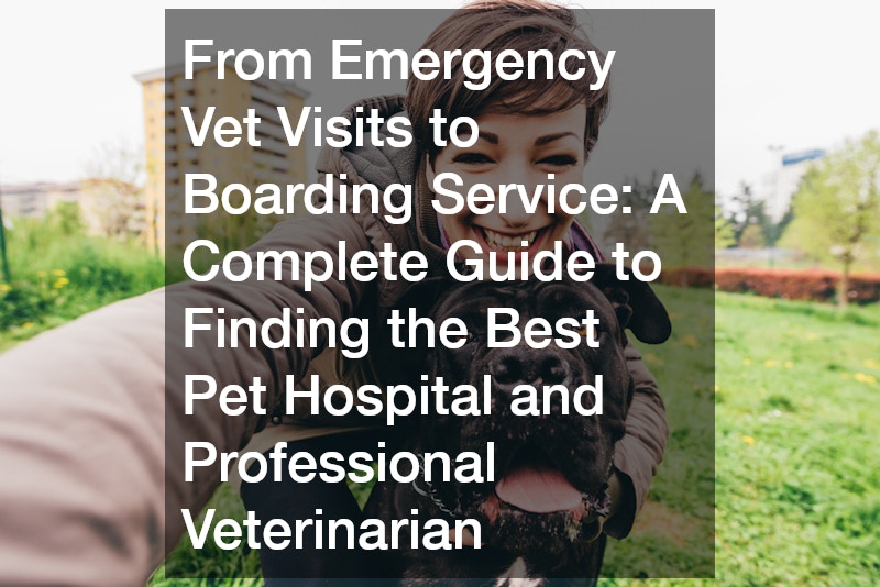 From Emergency Vet Visits to Boarding Service  A Complete Guide to Finding the Best Pet Hospital and Professional Veterinarian